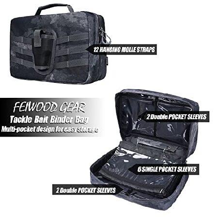 FEIWOOD GEAR Fishing Tackle Binder,Bait Storage Bag,Saltwater