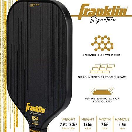 Franklin Sports Pro ピックルボールパドル シグネチャーシリーズ カーボンファイバーパドル カーボンSTKサーフェス USA ピックルボール(USAPA)承認 トーナメン 