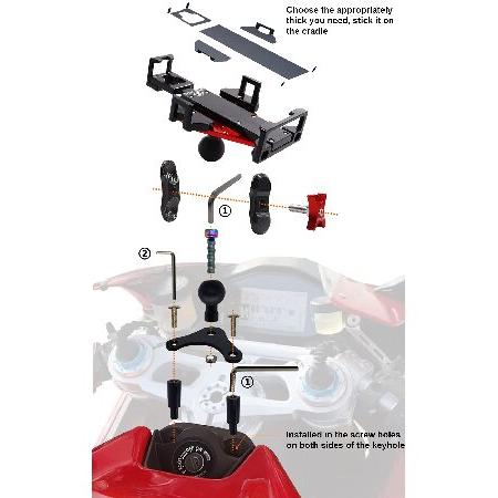 スマホマウントホルダー ドゥカティ パニガーレ V4 V2 1299 1199 Amazon.co.jp: バイク用スマホホルダー ドゥカティ用パニガーレ V2 V4