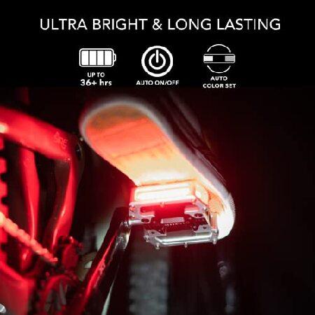 並行輸入品】自転車ペダル ARCLIGHT PRO フラット LEDライト、オート