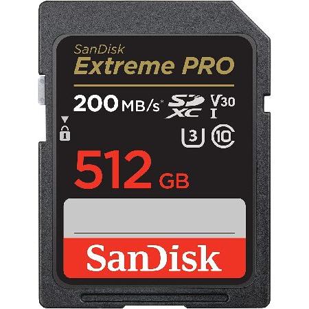 販促サービス SanDisk Extreme Pro 512GB UHS-I SD U3 A2 V30 メモリーカード Works with Sony Mirrorless Camera ZV-E1 (SDSDXXD-512G-GN4IN) Fast， 4K UHD- Bundle with (1)