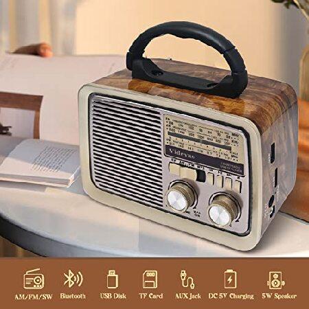 Videyas ヴィンテージ Radio レトロ Bluetooth スピーカー, FMラジオ wit｜hiro-s-shop｜02