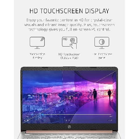 2022 HP Stream 14inch HD タッチスクリーン ノートパソコン, Intel Celeron N4020 Dual-Core Processor,8GB DDR4 Memory,128GB Storage(64GB eMMC+64GB Card),｜hiro-s-shop｜05