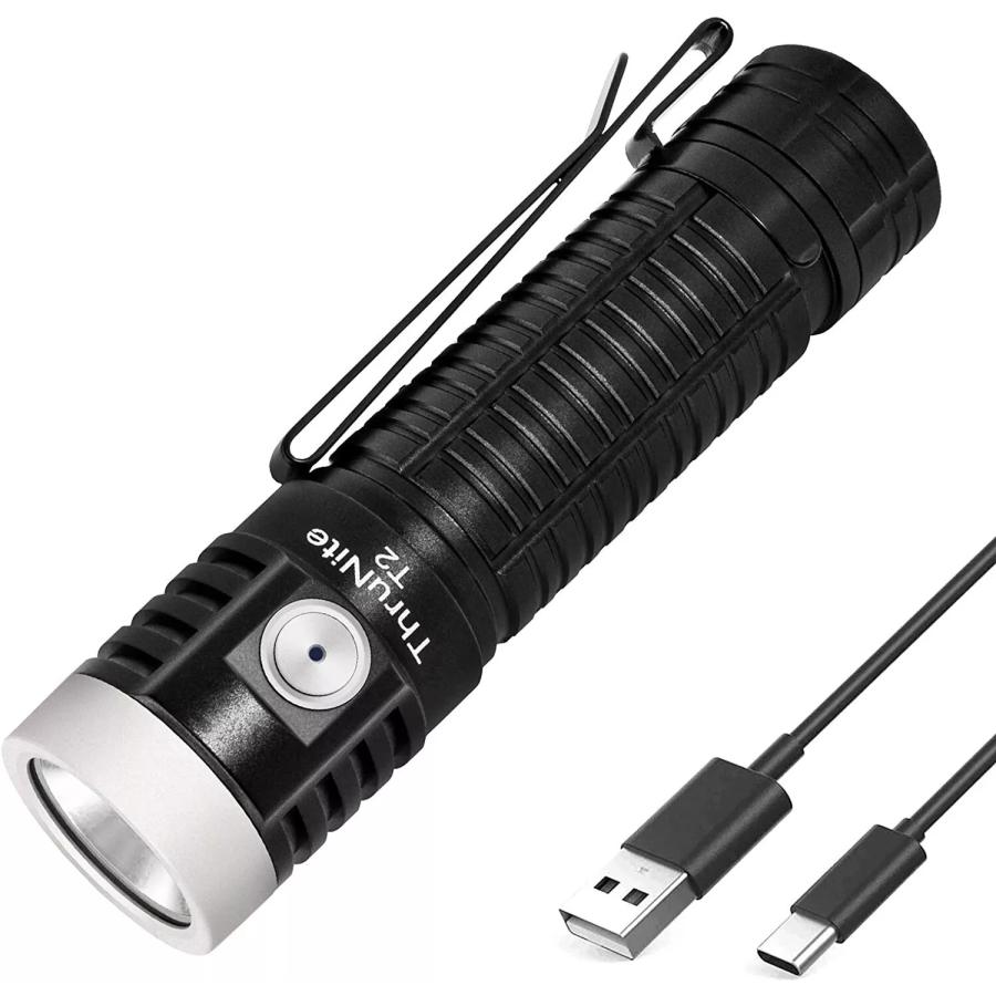 THRUNITE T2 懐中電灯 並行輸入品】ThruNite ライト T2 充電式 3757ルーメン USB Type-C CREE