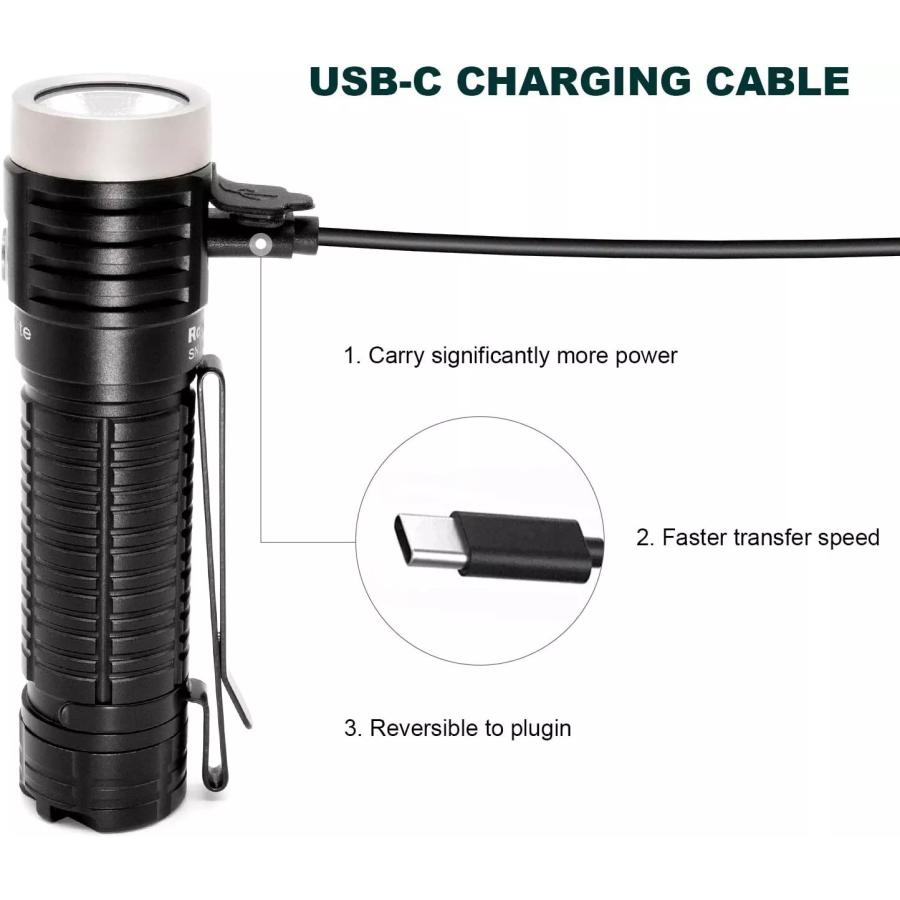 【並行輸入品】ThruNite ライト T2 充電式 3757ルーメン USB Type-C CREE XHP70 ニュートラルホワイト LED 明るい NW_2