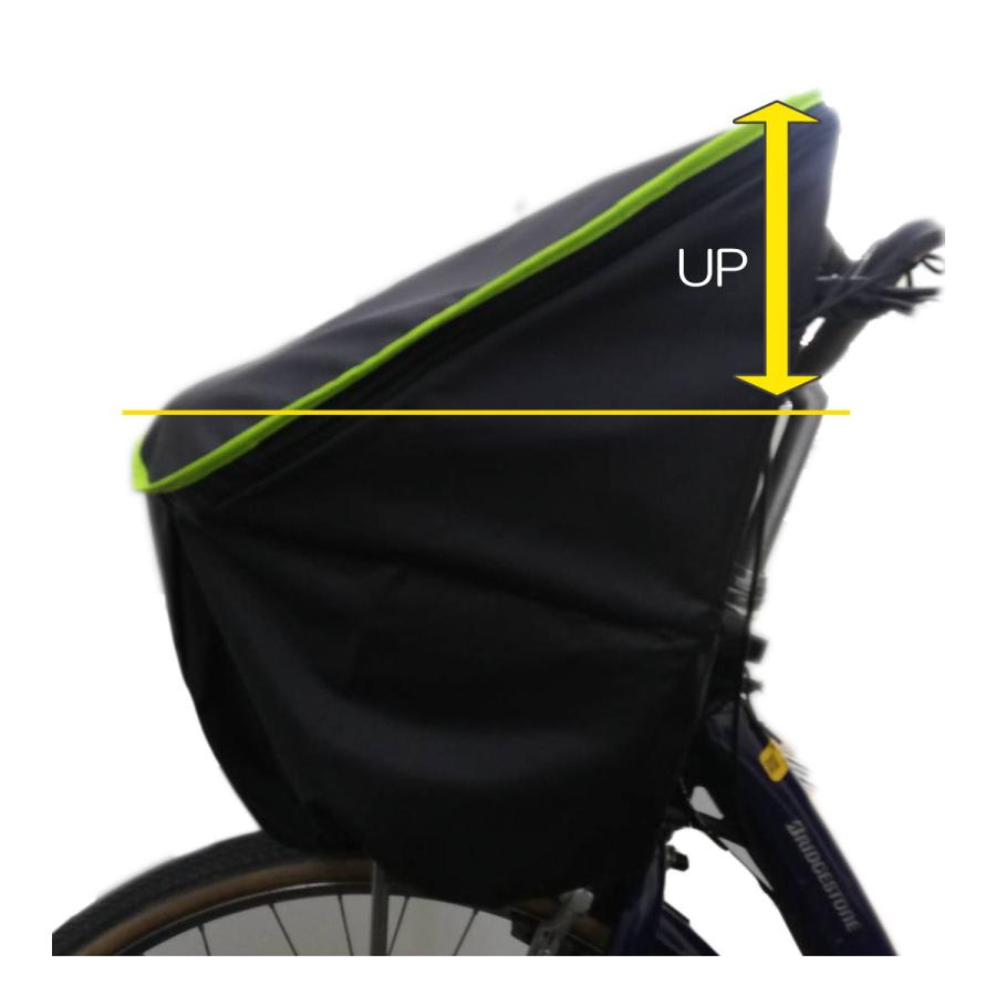 自転車 前カゴ カバー 丸形、角型に ベーシック＆HIGH 強撥水 テフロン加工生地 ブラックベース HIRO ヒロ 日本製 SBC2009-S-M-BK |  | 02