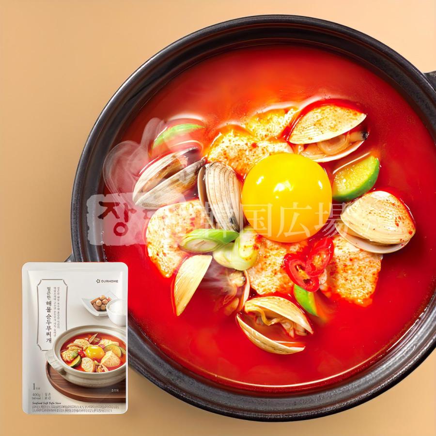 OURHOME 海鮮スンドゥブチゲ 400g SALE : 韓国広場 - 韓国食品のお店