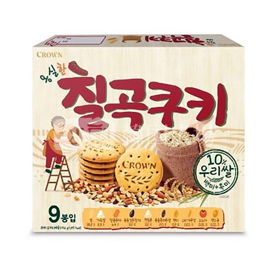 クラウン 七穀クッキー 216g : 韓国広場 - 韓国食品のお店 - 通販