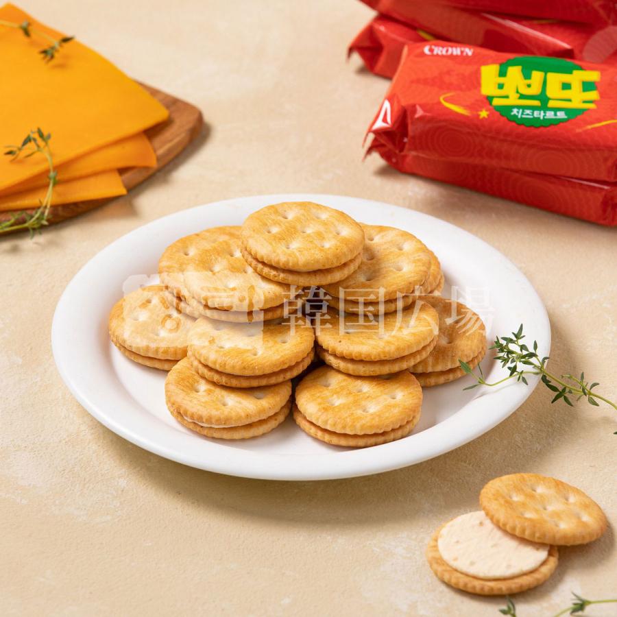 CROWN ポット チーズタルト味 161g : 韓国広場 - 韓国食品のお店