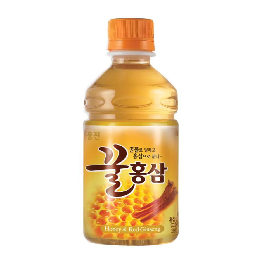 ウンジン 蜂蜜紅参ジュース 280ml BOX (24本入) / 韓国飲料 韓国食品｜hiroba