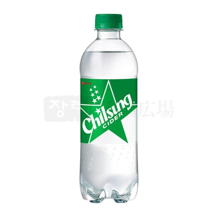 ロッテ（LOTTE） チルソンサイダー 500ml (PET) BOX (20本入) : 韓国