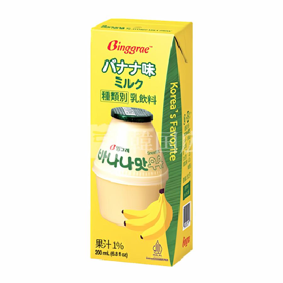 Binggrae バナナ味牛乳 200ml / ピングレ | 