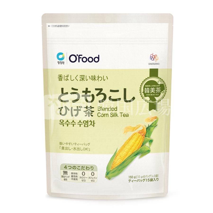 清浄園 とうもろこしひげ茶 150g (10g×15包入) BOX(20個入) : 韓国広場