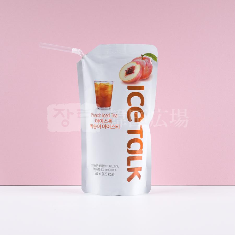 ICETALK ピーチアイスティー 230ml BOX (10個入) / 韓国飲料 韓国食品