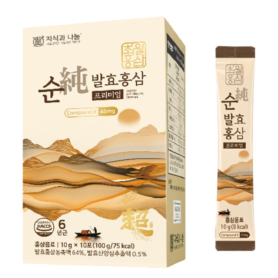 純発酵紅参プレミアム 300g (10gX30本) / 韓国健康食品 : 韓国