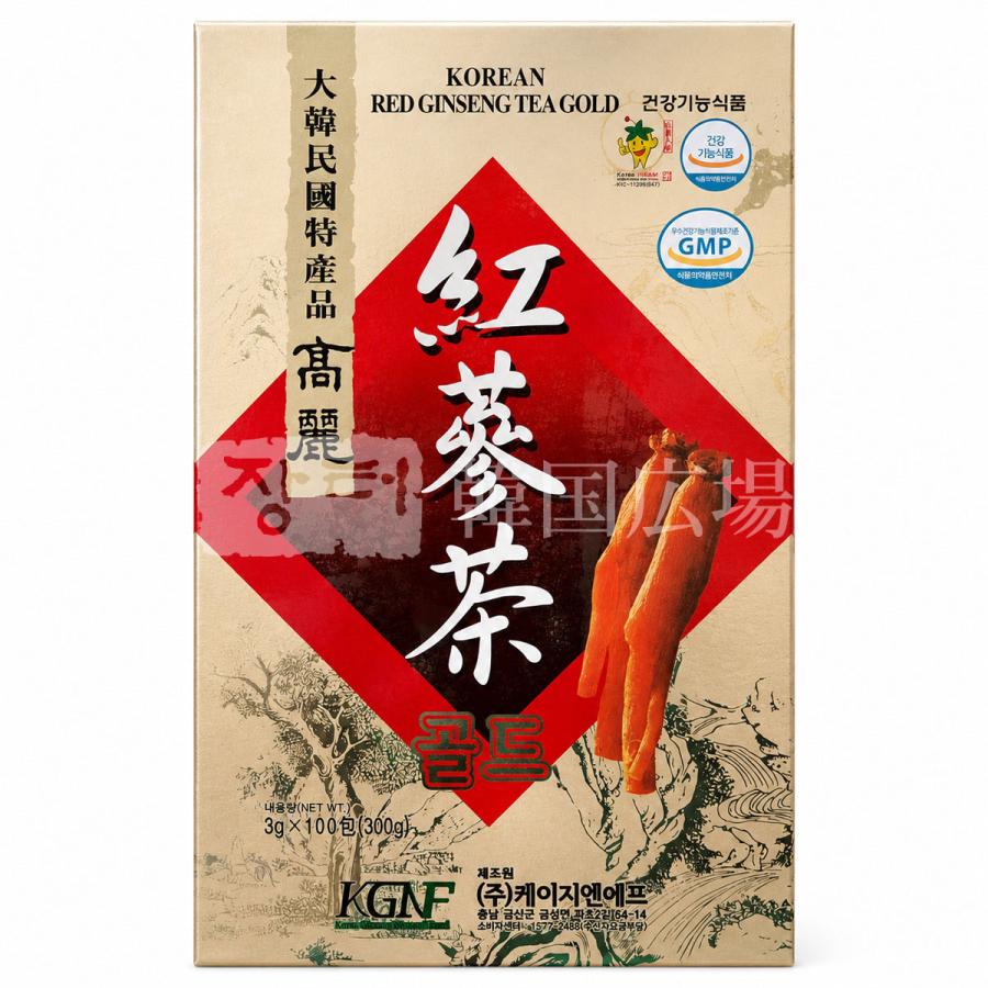 KGNF 高麗 紅参茶 GOLD (3gx100包入) : 韓国広場 - 韓国食品のお店