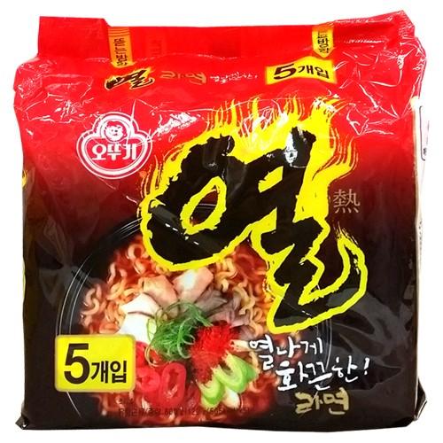 オットギ 熱ラーメン 120g マルチパック (5個入) / 韓国食品 韓国ラーメン｜hiroba