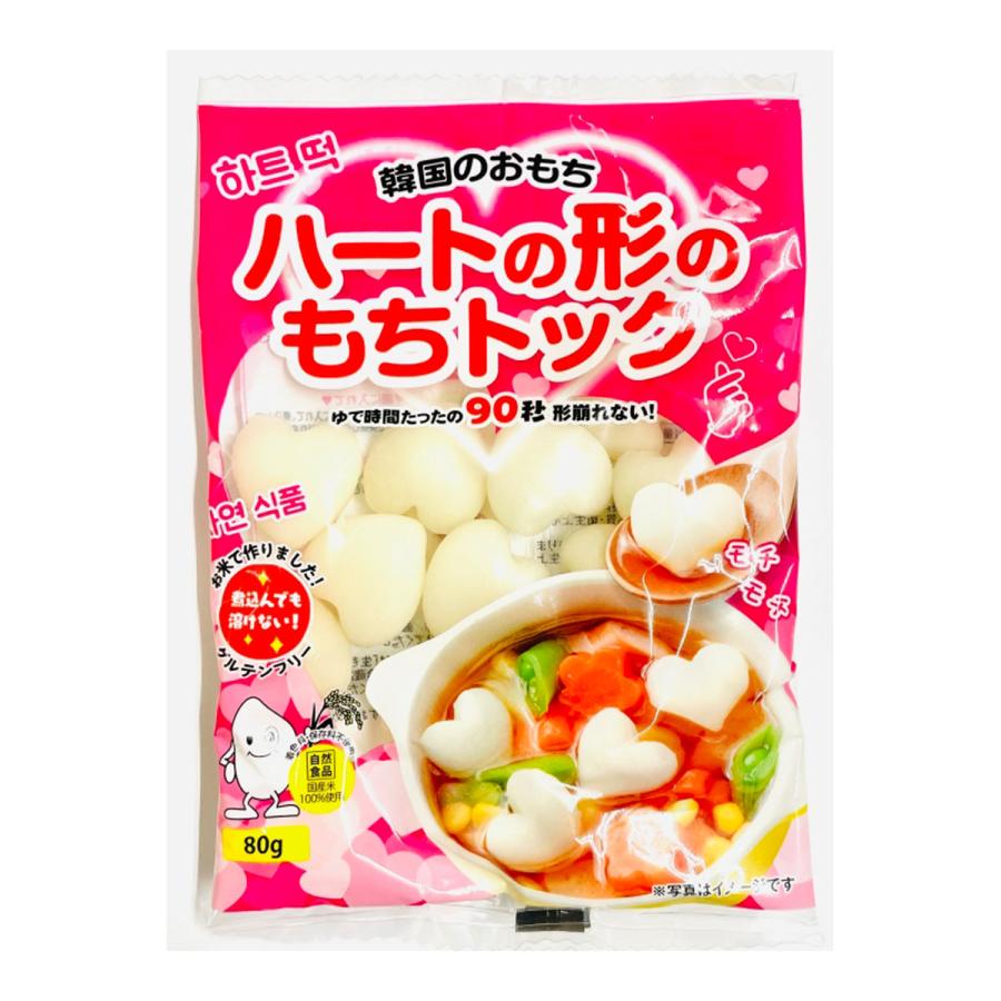 大新食品 ハートの形のもち トック 80g / 韓国食品 韓国餅 | 