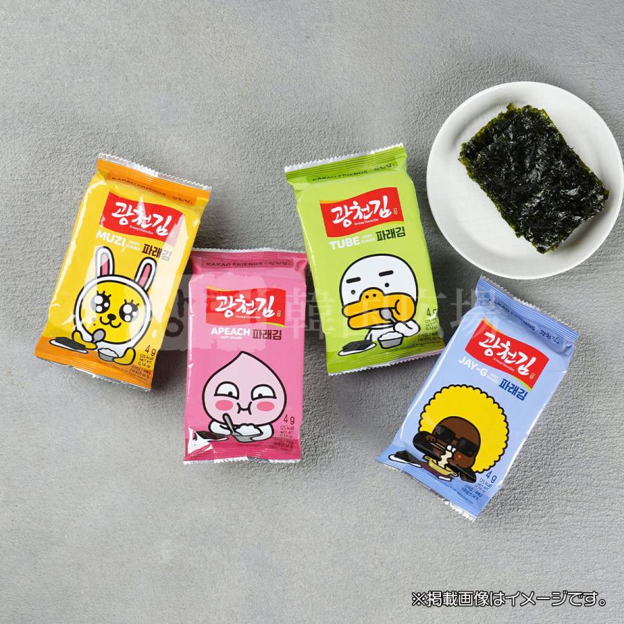 廣川海苔 カカオフレンズ味付けのり (9切8枚4袋) BOX(16個入) : 韓国