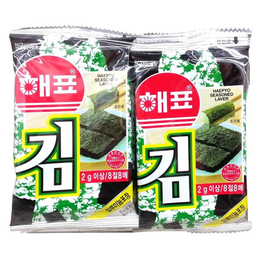 ヘピョ [弁当用] 味付け海苔 (8切8枚10袋入) BOX (30個入) / 韓国海苔 韓国食品 |  | 01