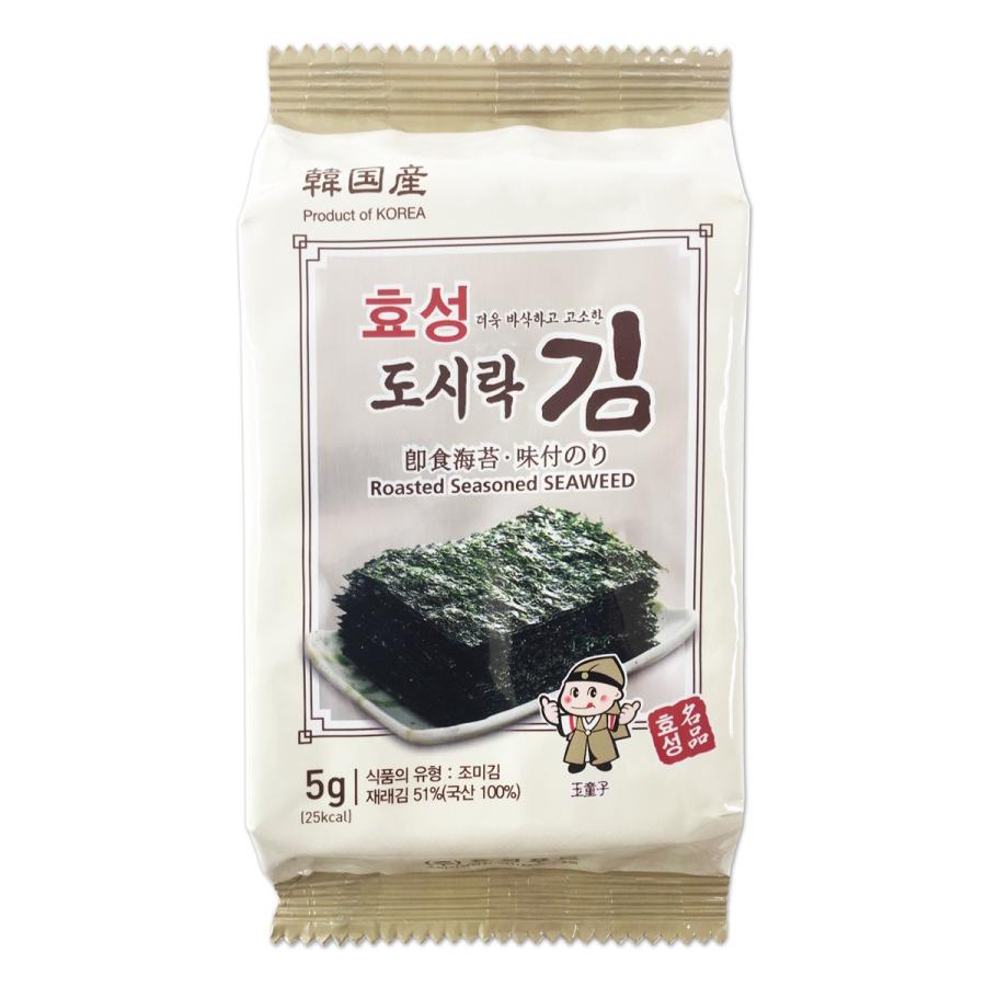 ヒョソン 弁当用海苔 (8切9枚3袋入) / 韓国海苔 韓国食品｜hiroba｜02