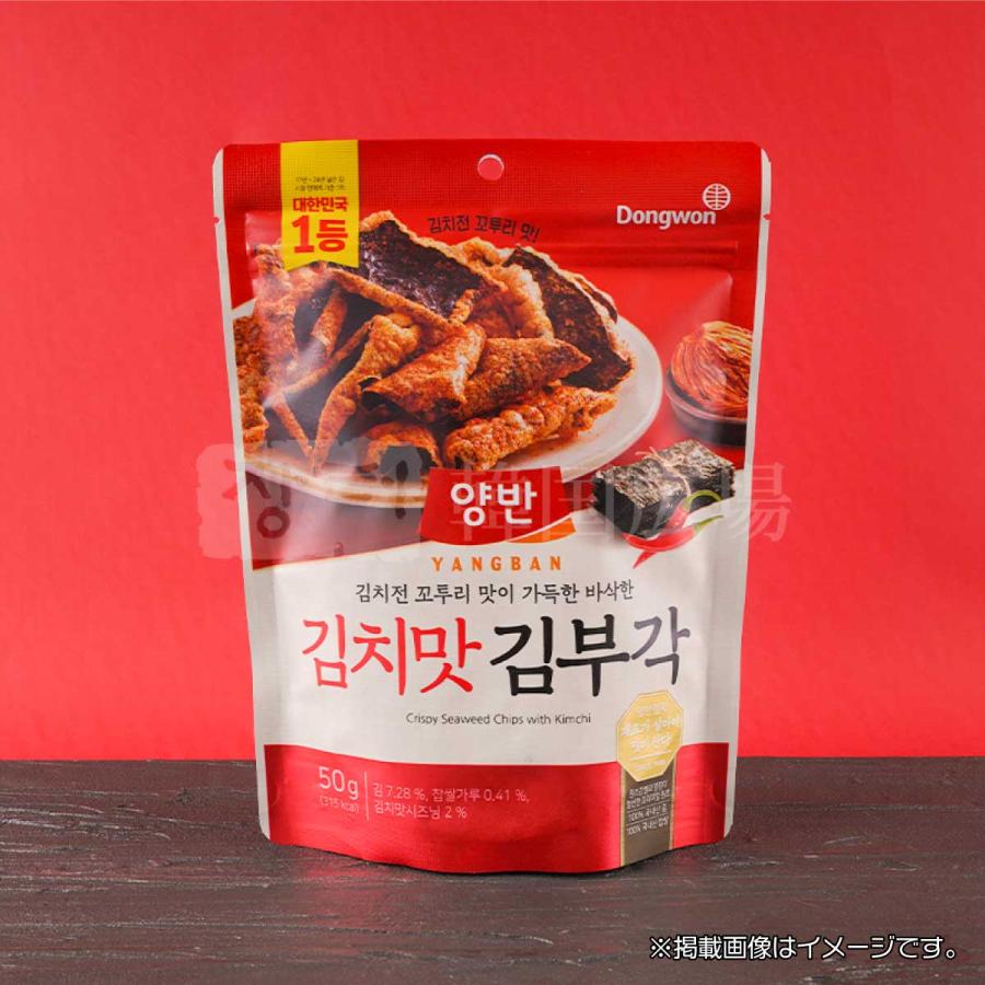 ヤンバン キムチ味 のり天 (ブカク) 50g : 韓国広場 - 韓国食品のお店