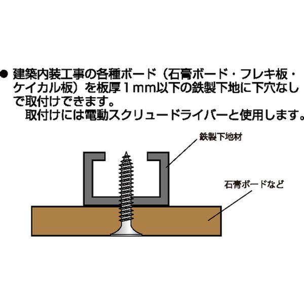 【メーカー在庫あり】 00041597 ステンレス 軽天ビス カラーラッパ 3.5×32 (D8)(500) HD店の画像