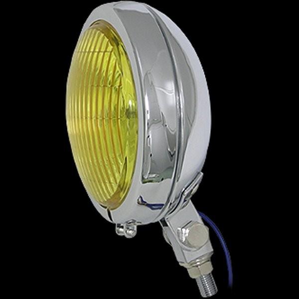 【製造会社棚卸し資産あり】 006398 ネオファクトリー 4-1/2in 薄型斑点模様照明ランプ 黄色水晶体H3 固定ディスク店 フォグランプ-車、バイク、自転車-バイク