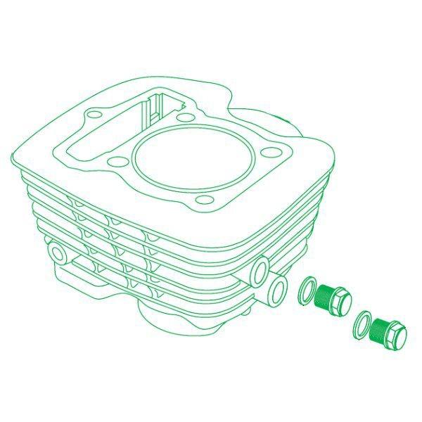 01-01-0104 SP武川 ステージ3 120cc 130cc 用 セラミックメッキシリンダーASSY. ビッグフィンタイプ Ape100 HD店