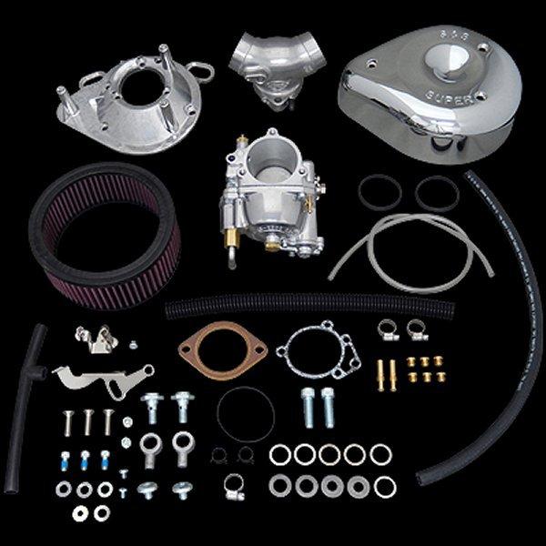 【メーカー在庫あり】 012434 106-0875 S\u0026Sサイクル S\u0026S Cycle スーパーG キャブ コンプリートキット マニホールド付き 06年 BigTwin キャブモデル HD店