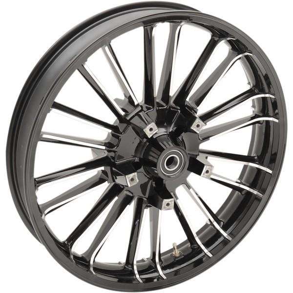 0201-2224 COASTAL MOTO フロントホイール 21x3.5 アトランティック 08年-21年 FLH ABS無 黒 HD店