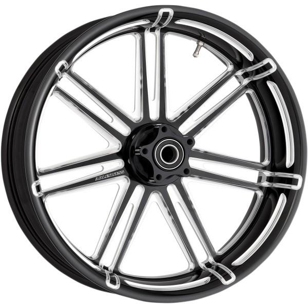 【USA在庫あり】 0202-2130 アレンネス Arlen Ness リアホイール 18X5.5 7バルブ 08年-21年 FLH ABS有り/シングル 黒 HD店