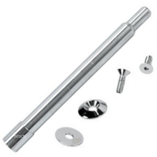 【USA在庫あり】 0214-0360 ポールヤフィー Paul Yaffe フロントアクスル スムース 08年-20年 FLHT 25mm クローム HD店