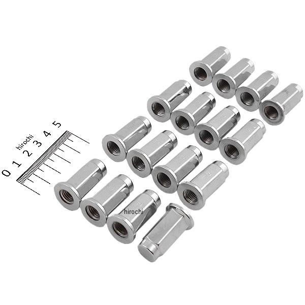 【USA在庫あり】 0223-0043 ITP ロックナット 10mm フラット クローム (16個入り) HD