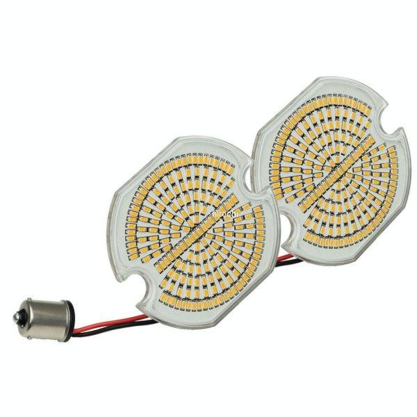ブランド登録なし - 【製造会社棚卸し資産あり】 2937 読みやすいキン Kuryakyn LuminEZ LEDターンシグナルインサート 後押し 3-1/4水晶体 固定ディスク店 車、バイク、自転車-バイク