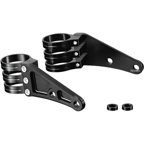 【メーカー在庫あり】 032048-36 ポッシュ POSH マシンドロングヘッドライトステー 3クランプタイプ φ43mm 黒 HD店