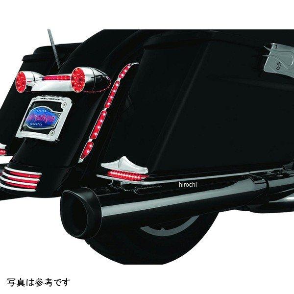 【メーカー在庫あり】 kur3154 クリアキン Kuryakyn ターンシグナルバー フィラーパネル ボディ：クローム /レンズ：レッド HD店の画像