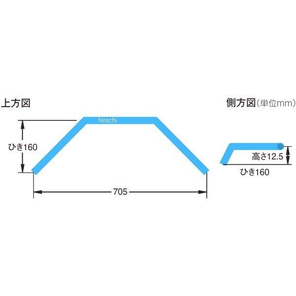 【メーカー在庫あり】 040169 ポッシュ POSH イングランドハンドルバー W650 スチール メッキ HD店 | ブランド登録なし | 02