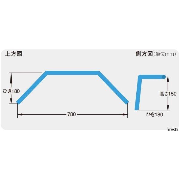 【メーカー在庫あり】 043063 ポッシュ POSH W1タイプハンドル 11年-16年 W800 メッキ仕上げ/スチール HD店 | ブランド登録なし | 02