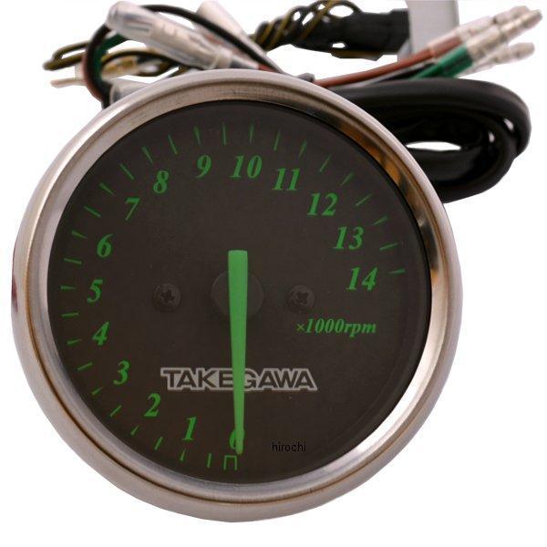 TAKEGAWA タコメーター 6V/12V 14000rpm Amazon | スペシャルパーツ武川(TAKEGAWA) ホワイト&ブラック タコ