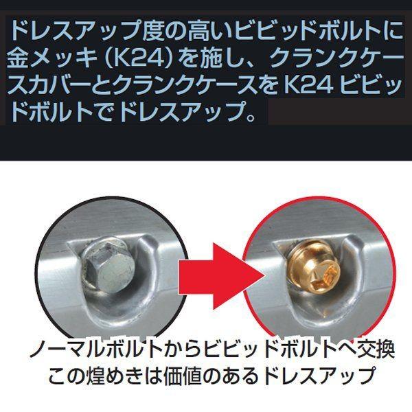 060-1123320 キタコ ビビッドボルト24Kセット クランクケース用 モンキー / ゴリラ / モンキーバハ HD店 | KITACO | 01