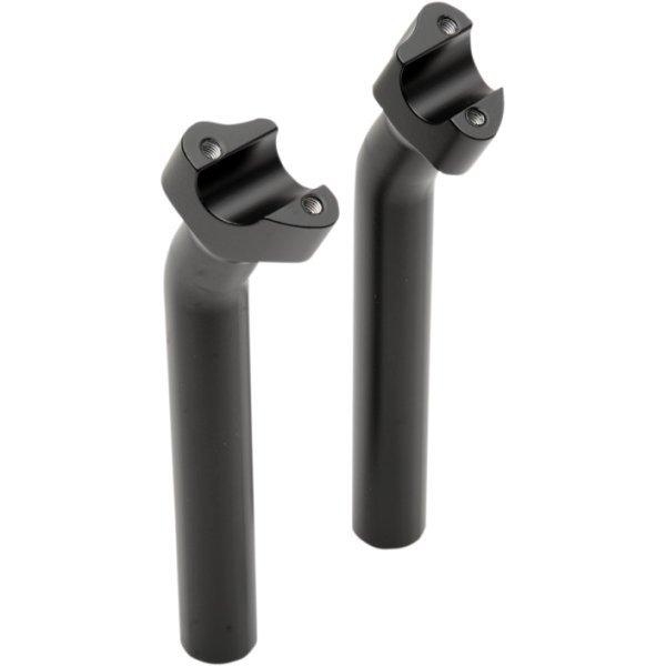 【USA在庫あり】 0602-0810 DRAG 1インチハンドルバー 9インチ(229mm)高 プルバックライザー 黒つや消し HD店