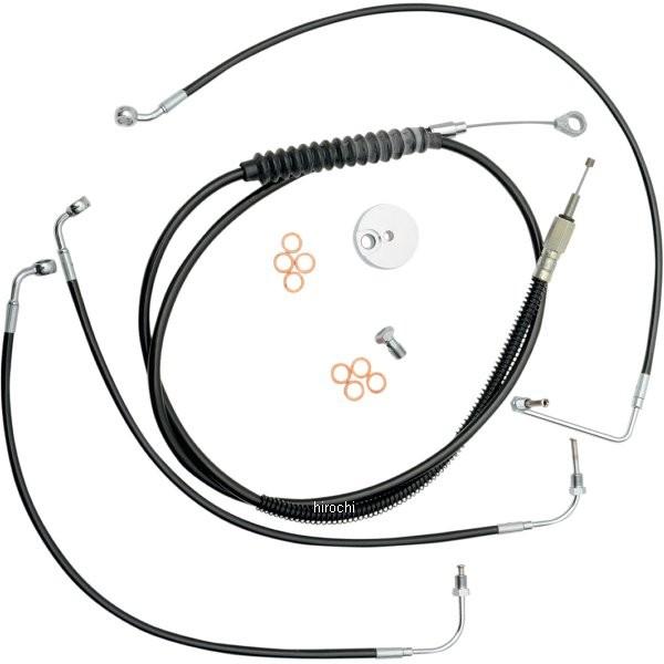 0610-1121 LAチョッパーズ LA Choppers ケーブル標準キット 黒 14年以降 FLHR 15-17インチ用 HD店