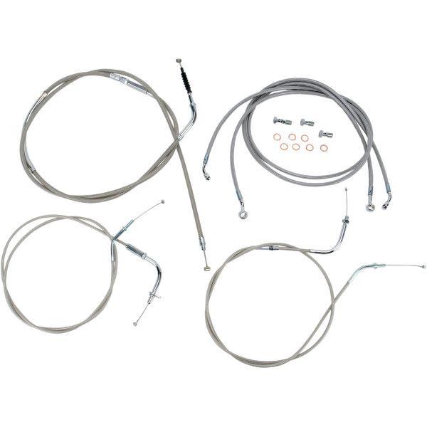 【USA在庫あり】 0650-1005 バロン BARON ケーブルライン セット 12インチ(305mm) 04年-10年 バルカン VN2000A ステンレス HD店
