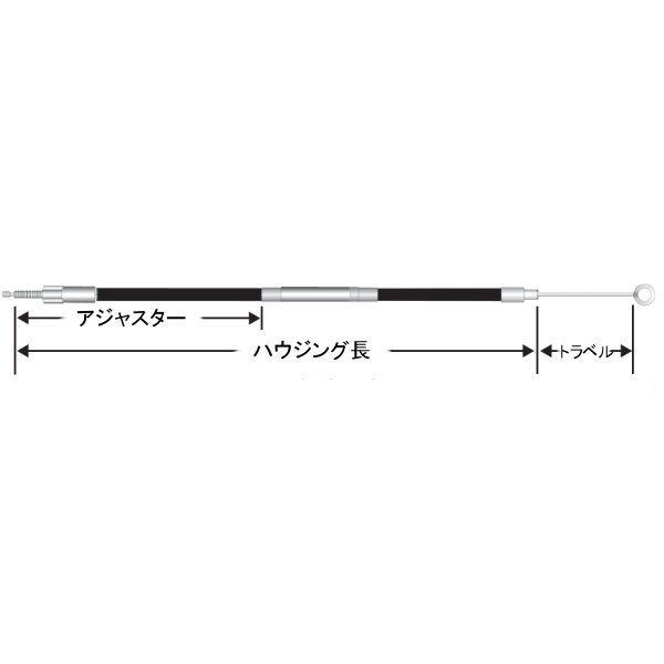 USA在庫あり】 0652-1915 DRAG クラッチケーブル 59.25インチ 黒