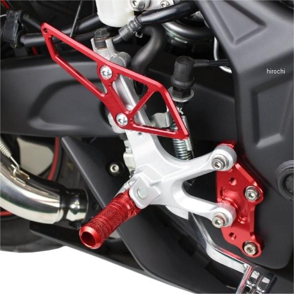 【メーカー在庫あり】 066172-02 ポッシュ POSH ステップバー 15年-16年 YZF-R3/YZF-R25 MT-03/MT-25 赤 アルミ HD店_1