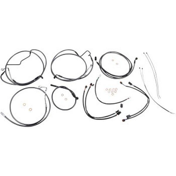 0662-0504 マグナム MAGNUM ケーブルキット 黒 17年以降 FLHRXS ABS付 12-14インチ エイプバー用 HD店