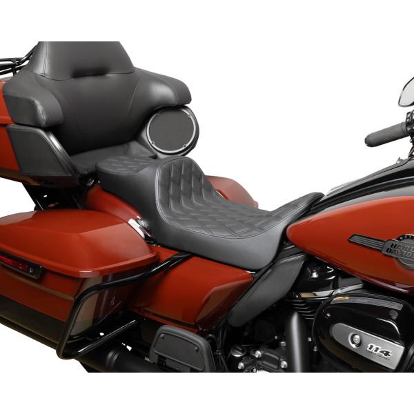 0801-1923 DRAG SPECIALTIES SEATS edator 3 2-Up Ext. Double Dia