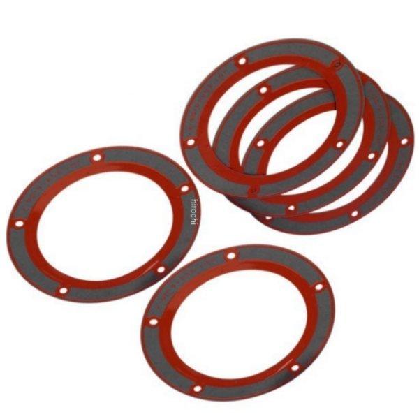 【USA在庫あり】 0934-1607 ジェームズ JAMES ダービーカバー ガスケット 06年-17年 Twin Cam (5個入り) HD店