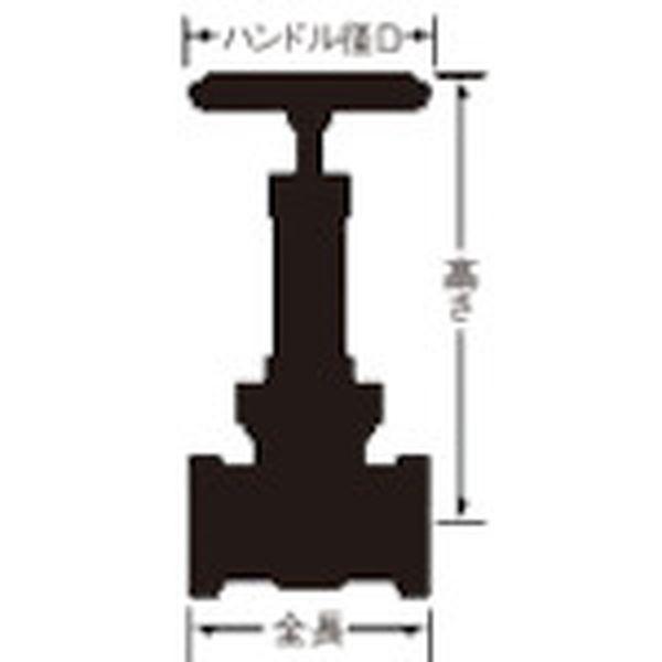 【メーカー在庫あり】 10G-CN 10GCN20A (株)大和バルブ 大和バルブ 給水用コアリング付きゲートバルブ 20A HD店_2